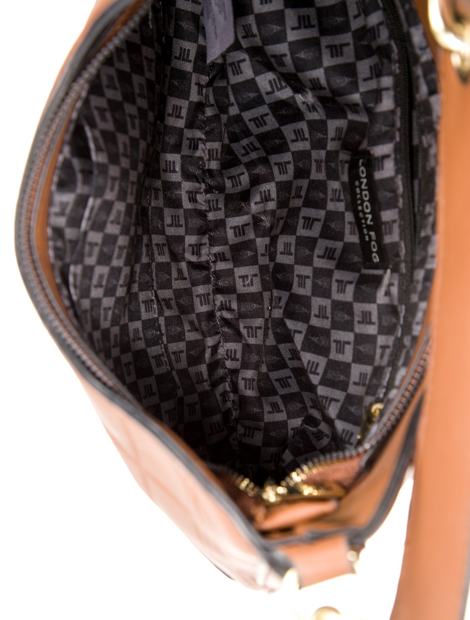 London Fog Leather Top Handle Bag